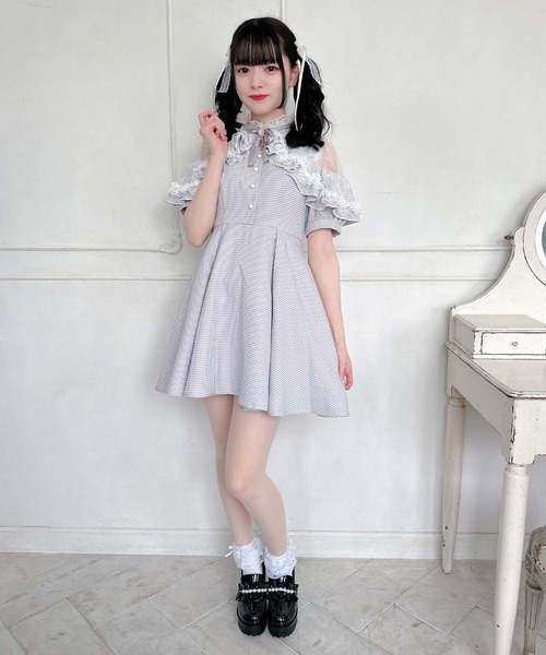 ROJITA（ロジータ） ワンピース 半袖 ショルダーオーバーレース