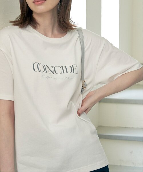 ホワイト ロゴ Tシャツ ikka tシャツ ロゴフォトプリントTシャツ レディース : ZOZOTOWN