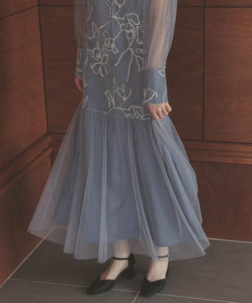 Dorry Doll ドレス フェザーフラワーチュールドレス 結婚式