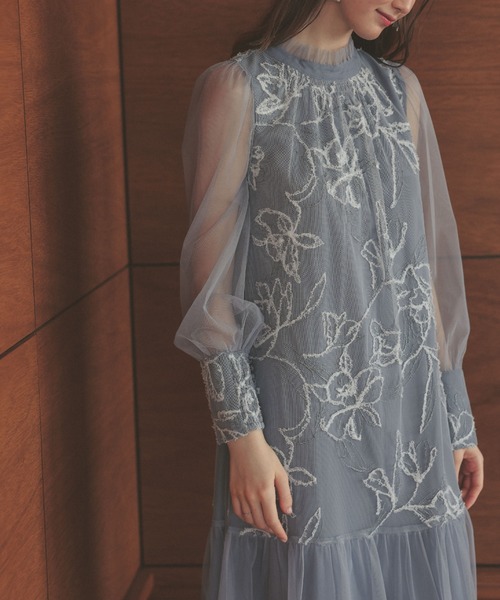 Dorry Doll ドレス フェザーフラワーチュールドレス 結婚式