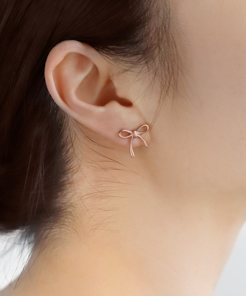 ANEMONE（アネモネ） ピアス 「ステンレス」メタルリボンピアス