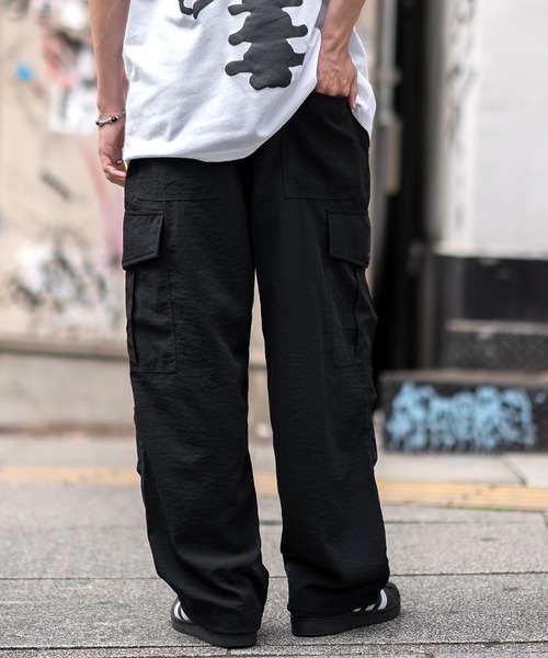 SIDEWAY STANCE カーゴパンツ 「SIDEWAY STANCE」ポリワッシャー