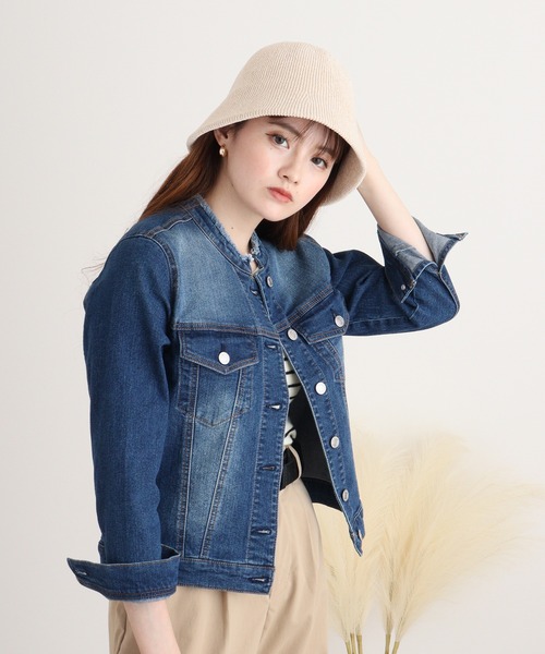 【ANGELINA】新品　Gジャン　ラメデニム デニムジャケット gジャン A.N.L デニムストレッチジャケット