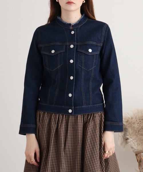 【ANGELINA】新品　Gジャン　ラメデニム デニムジャケット gジャン A.N.L デニムストレッチジャケット