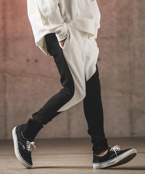 GLIMCLAP パンツ mp12713- Back shaggy double knit color scheme