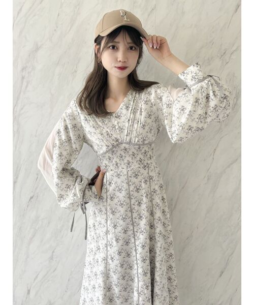【タグ付き】【7月末迄‼️】dazzlin ワンピース dazzlin ワンピース ピンタックフラワーワンピース : ZOZOTOWN