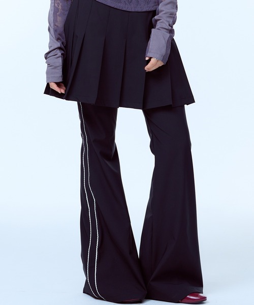 【LUVISTRUE】PA PLEATED SKIRT PANTS 2色★韓国★人気★追跡付 LUVISTRUE パンツ PA PLEATED SKIRT PANTS レディース