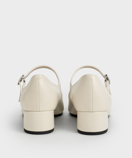 CHARLES ＆ KEITH パンプス ボウ キャップトゥメリージェーン