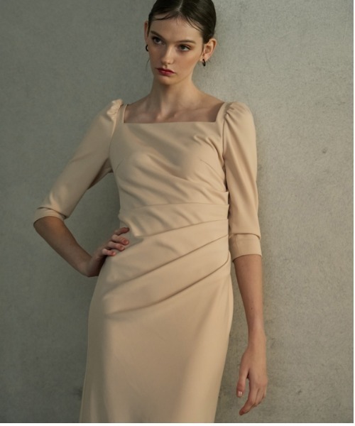 ERADIE（エラディエ） ドレス Drape midi dress ドレープミディドレス