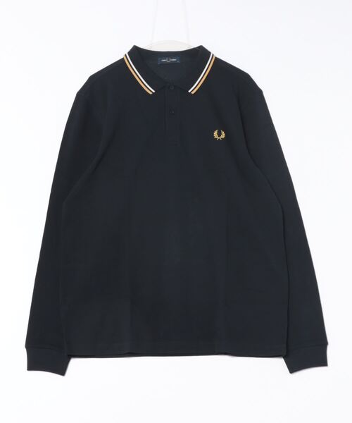 FRED PERRY クルーネック Tシャツ fred-m3519 FRED PERRY tシャツ LS TWIN TIPPED SHIRT M3636 W53_NAVY