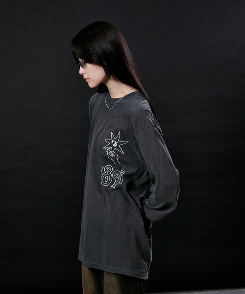 tシャツ 「Work of kendai_for M」 DYE PRINT L/S TEE レディース M TO R tシャツ 「Work of kendai_for M」 DYE PRINT L/S TEE