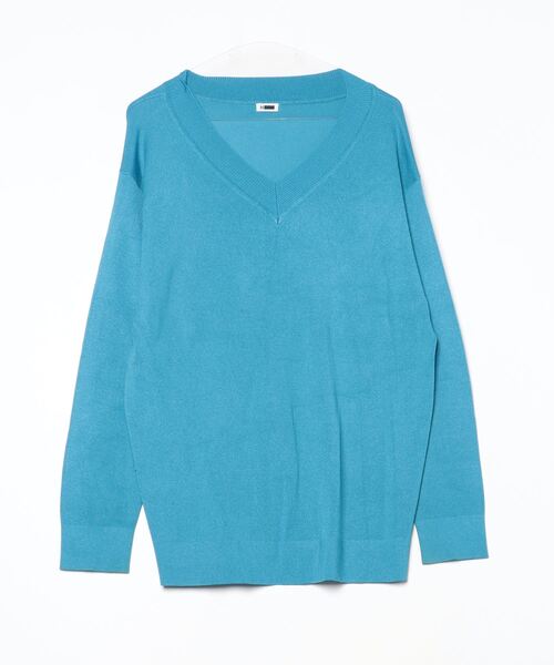 H BEAUTY&YOUTH UNITED ARROWS」 Vネックニット FREE コバルトブルー 