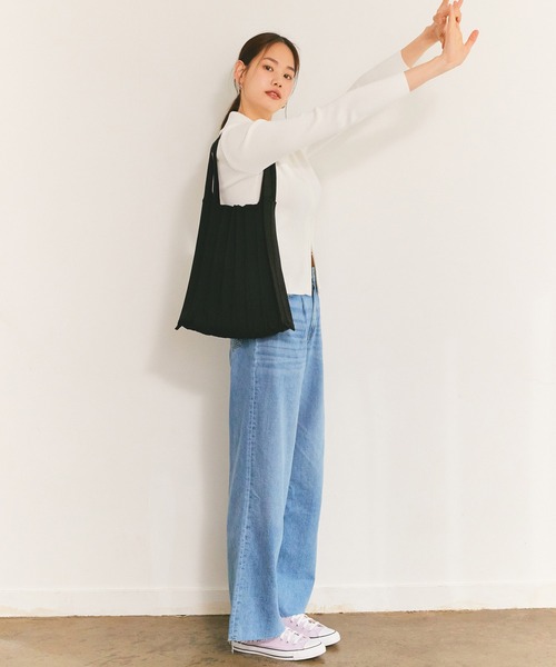 【未使用】PLEATSMAMA プリーツママ ショルダーバッグ グリッターブルー PLEATSMAMA ショルダーバッグ バッグ PLEATSMAMA（プリーツママ