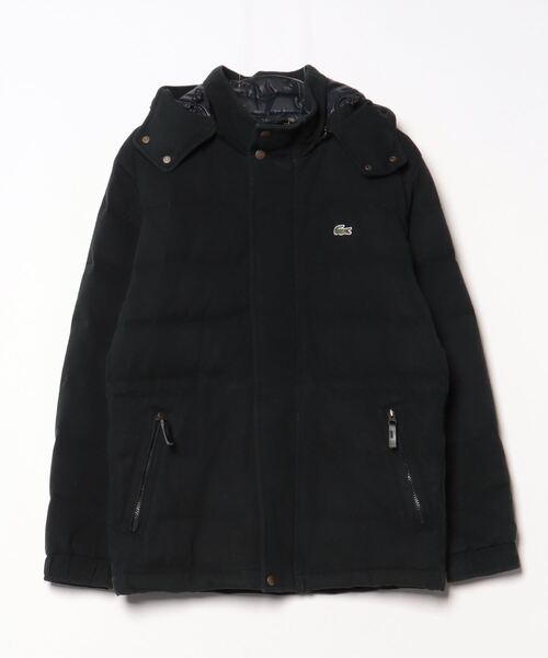 希少✨LACOSTE ラコステ　ウール　ダウンジャケット 楽天市場】LACOSTE ラコステ バックロゴ モノトーン フード付き ダウン