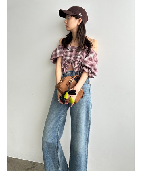 SNIDEL ブラウス シャツ クロップドバリエブラウス レディース