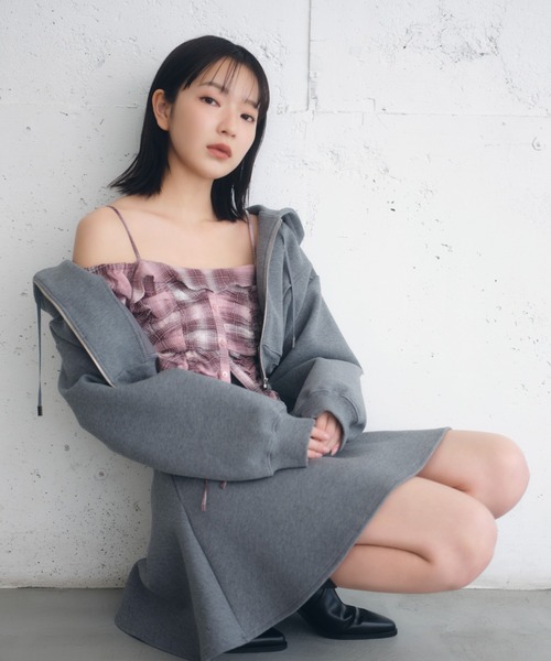 SNIDEL 25SS クロップドバリエブラウス セール】クロップドバリエブラウス（シャツ/ブラウス）｜SNIDEL
