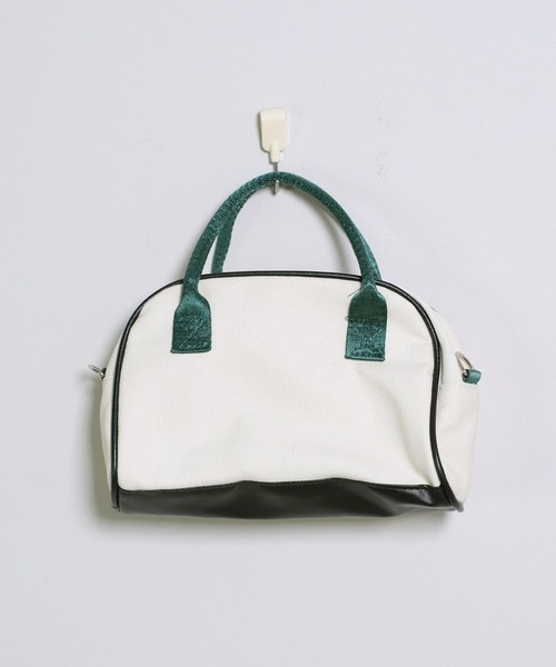 shopnikoniko（ショップにこにこ） ボストンバッグ ロゴプリント