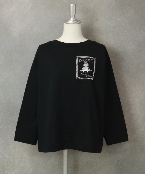 STUDIO PICONE（スタジオピッコーネ） tシャツ UV速乾チュール刺繍プル