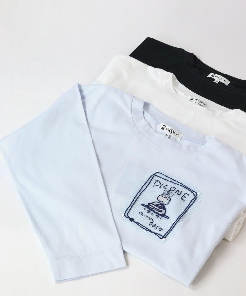 STUDIO PICONE（スタジオピッコーネ） tシャツ UV速乾チュール刺繍プル