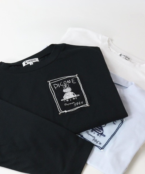 PICONE ピッコーネ Tシャツ   ＊ブラック CASA PICONE（カーサピッコーネ） tシャツ 定番T-shirt : FAMILY