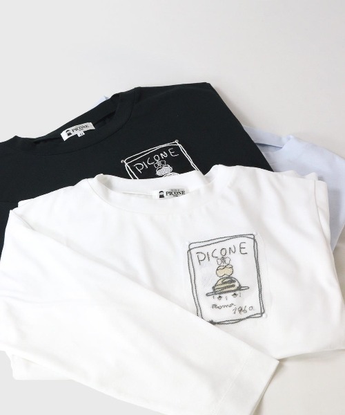 STUDIO PICONE（スタジオピッコーネ） tシャツ UV速乾チュール刺繍プル
