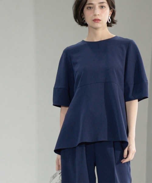 【新品・未使用】OPAQUE.CLIP ぺプラムジレ ペプラムジレ／セットアップ対応【洗濯機洗い可】（ベスト