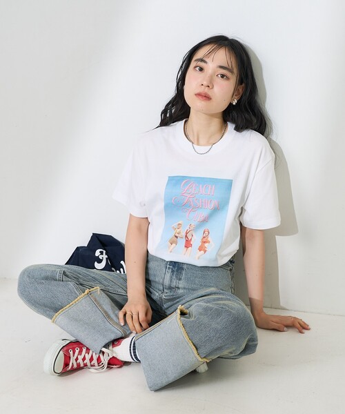 FREAK'S STORE（フリークスストア） tシャツ 半袖 Girls photo Beach