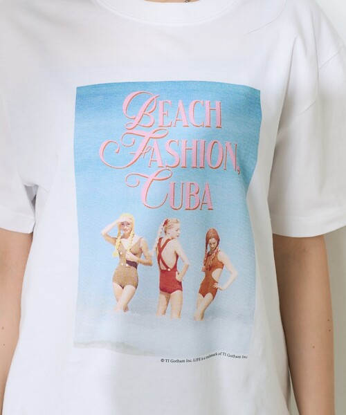 FREAK'S STORE（フリークスストア） tシャツ 半袖 Girls photo Beach