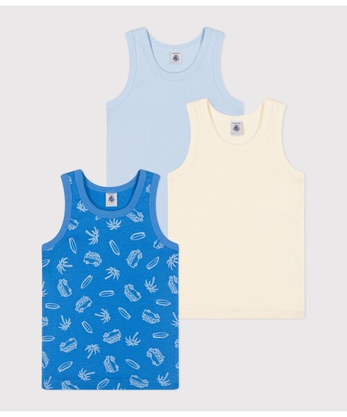 PETIT BATEAU（プチバトー） 肌着 タンクトップ3枚組 キッズ 子供