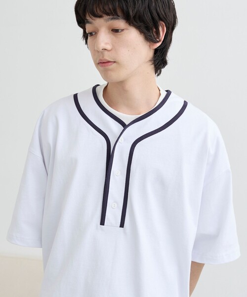 coen（コーエン） tシャツ USAコットンベースボールTシャツ メンズ