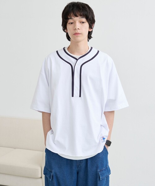 coen（コーエン） tシャツ USAコットンベースボールTシャツ メンズ