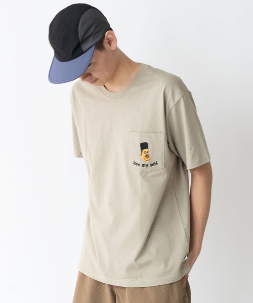 tシャツ 7.4oz love my self刺繍ポケットTee メンズ レディース | gym master | 03