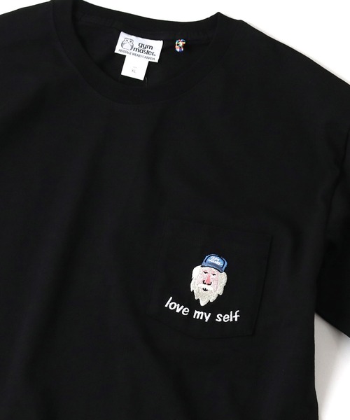tシャツ 7.4oz love my self刺繍ポケットTee メンズ レディース | gym master | 02