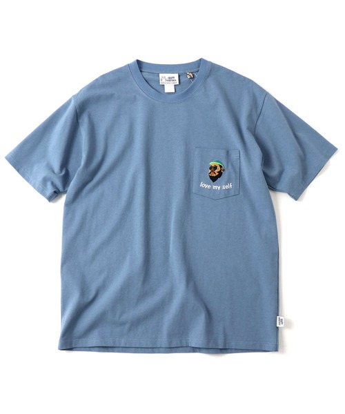 tシャツ 7.4oz love my self刺繍ポケットTee メンズ レディース | gym master | 10