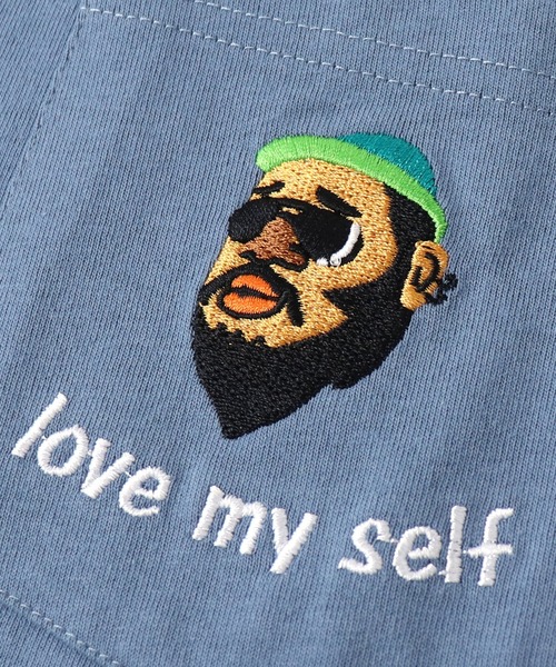 tシャツ 7.4oz love my self刺繍ポケットTee メンズ レディース | gym master | 12