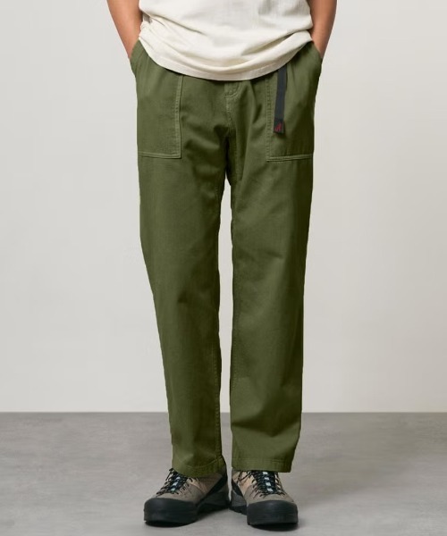 GRAMICCI グラミチ チノパンツ カーキ L STYLISE チノパン 「GRAMICCI / グラミチ」LOOSE TAPERED RIDGE PANT