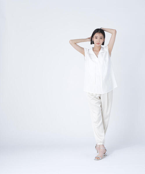 ナローリボンスキッパーブラウス ナローリボンスキッパーブラウス | NATURAL BEAUTY BASIC