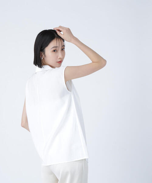 ナローリボンスキッパーブラウス ナローリボンスキッパーブラウス | NATURAL BEAUTY BASIC