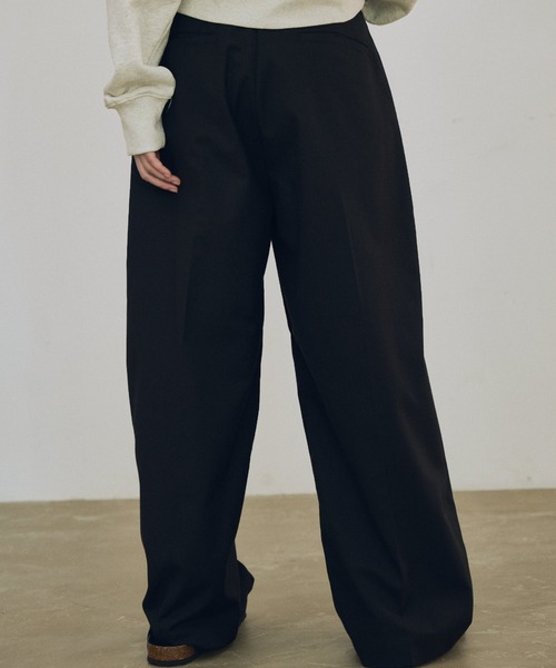 lit スラックス パンツ D Ring Tuck Pants レディース