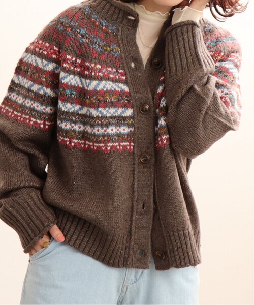 「RAY CASSIN」 ニットカーディガン FREE チャコールグレー レディース_画像7