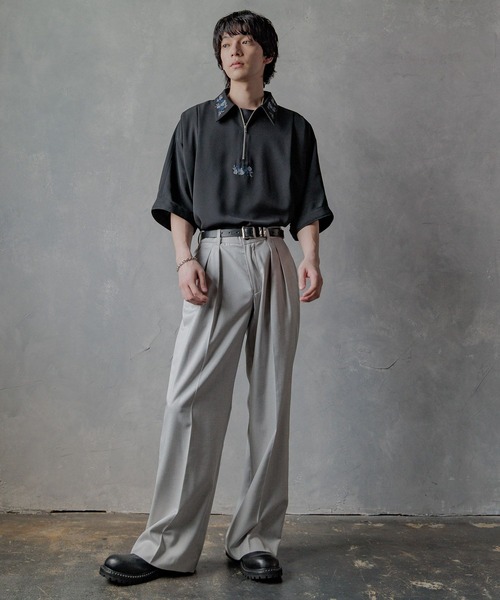 HARE シャツ 「一部カラーSET UP対応」DABOハーフZIPシシュウ
