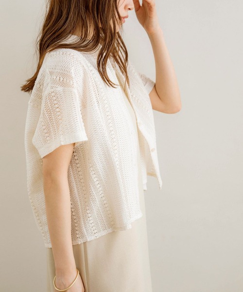 NOAHL（ノアル） ブラウス シャツ 夏 半袖 「NOAHL」レースボックス