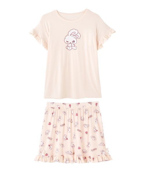 新品未使用　もこもこルームウェア（ビィ）グラブルフェス2021 パジャマ ルームウェア 「foxyコラボ」Girl＆Bunny