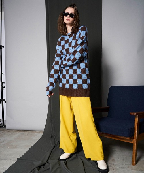 MAISON SPECIAL（メゾンスペシャル） 長袖ニット FREE ブルー