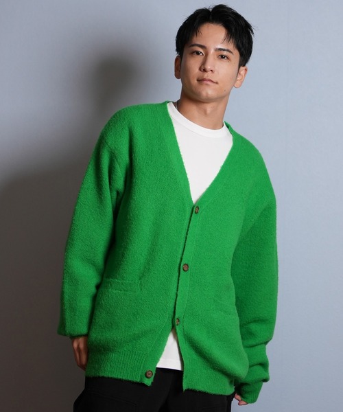 TORY SPORT トリースポーツ ニット・セーター S 緑 【古着】【中古】【送料無料】 中古・古着通販】lee mathews (リー マシュー) ニットカーディガン 黄