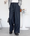 ワイドパンツ ジーンズ デニム デニムパンツ ...の詳細画像4