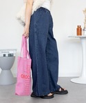 ワイドパンツ ジーンズ デニム デニムパンツ ...の詳細画像2