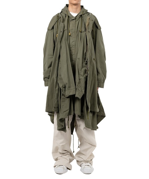 ジャケット・アウター MIHARAYASUHIRO FrontLayered ModsCoat MAISON MIHARA YASUHIRO（メゾン ミハラヤスヒロ） モッズコート