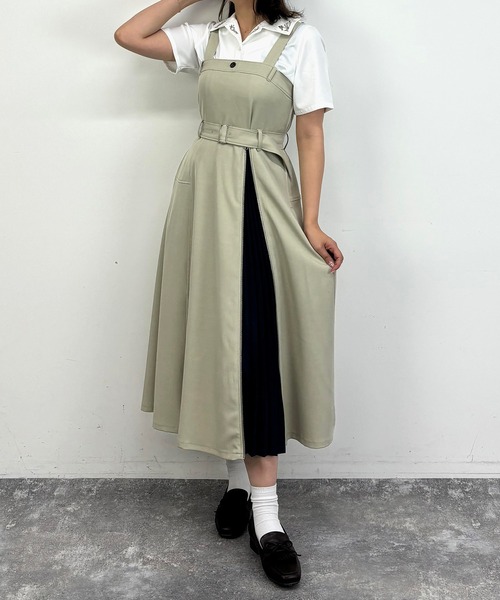 ジャンパースカート ファスナースリットジャンパースカート : ZOZOTOWN