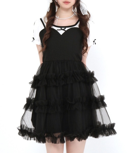 DearMyLoveRose（ディアマイラブローズ） ワンピース チュールフリル